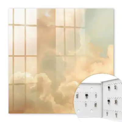 Pastellfarbene Wolken, wolkenloser Frieden