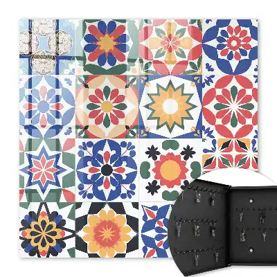 Harmonisches Blumenmosaik-Arrangement