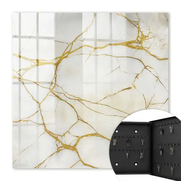 Eleganter Marmor mit gelben Linien