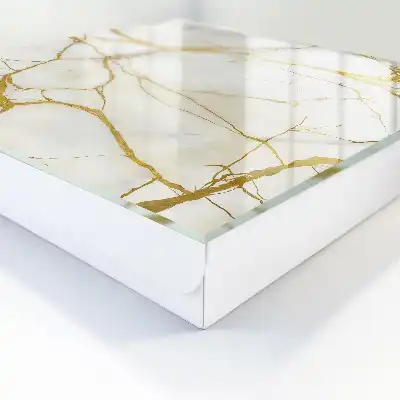 Eleganter Marmor mit gelben Linien