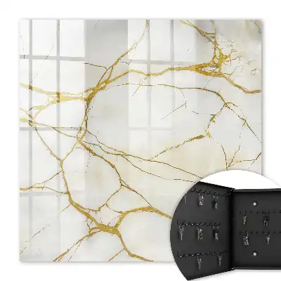 Eleganter Marmor mit gelben Linien