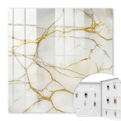 Eleganter Marmor mit gelben Linien