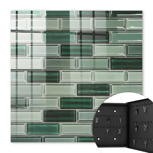Grüne Wand in modernem Design