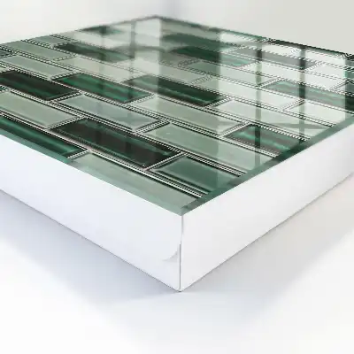 Grüne Wand in modernem Design