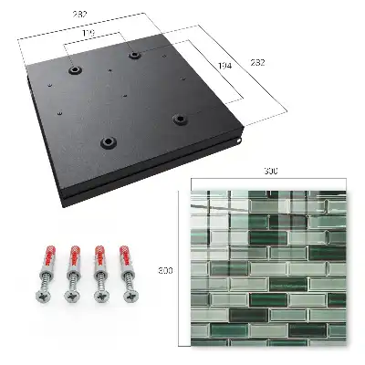 Grüne Wand in modernem Design