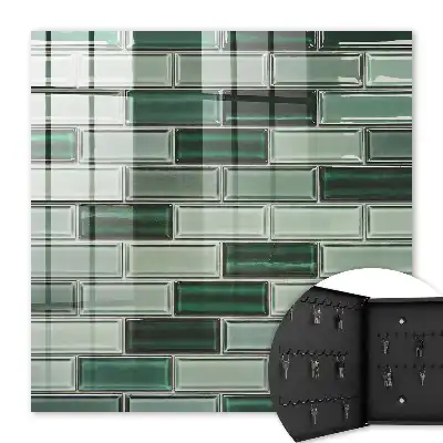 Grüne Wand in modernem Design