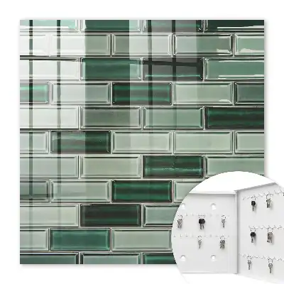 Grüne Wand in modernem Design