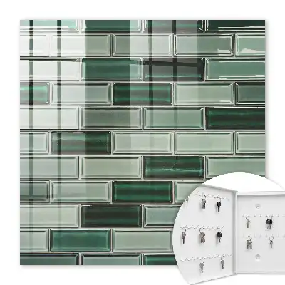 Grüne Wand in modernem Design