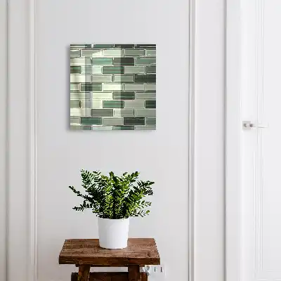 Grüne Wand in modernem Design