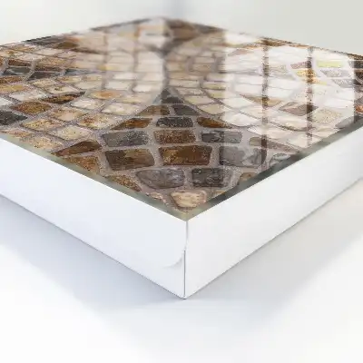 Stilvolles Mosaik in Beige und Grau