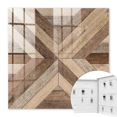 Geometrische Holzpaneele Natur