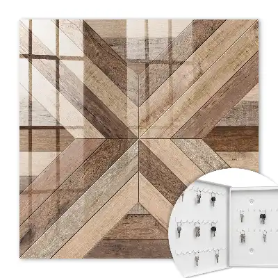 Geometrische Holzpaneele Natur