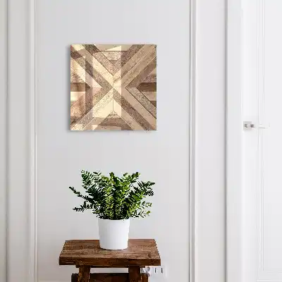 Geometrische Holzpaneele Natur