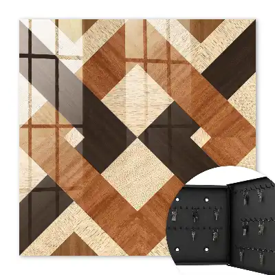 Moderne Geometrie braun schwarz