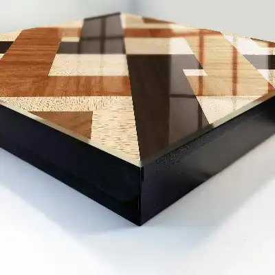 Moderne Geometrie braun schwarz