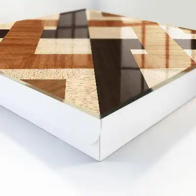 Moderne Geometrie braun schwarz