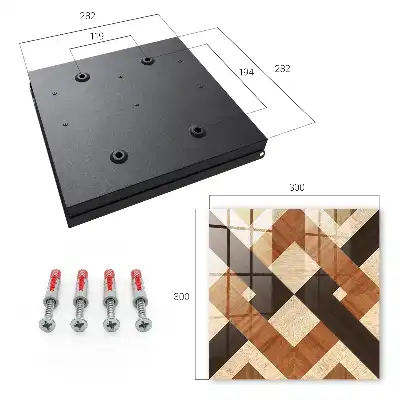 Moderne Geometrie braun schwarz