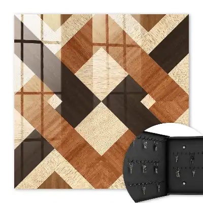 Moderne Geometrie braun schwarz