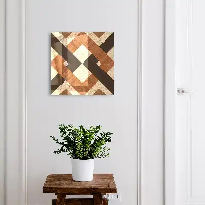 Moderne Geometrie braun schwarz