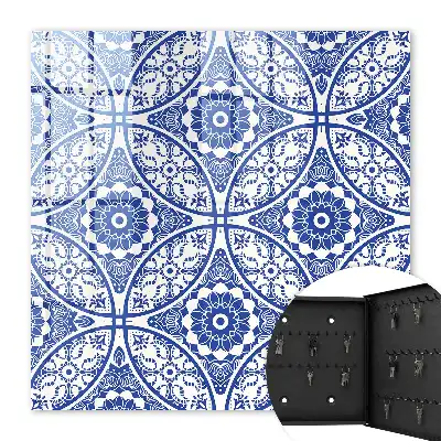 Blaue Mosaik-Geometrie-Motive