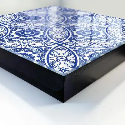 Blaue Mosaik-Geometrie-Motive