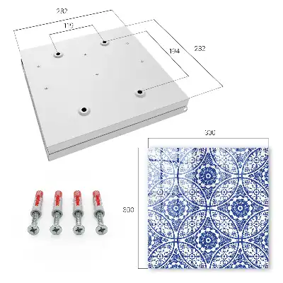 Blaue Mosaik-Geometrie-Motive