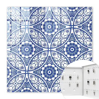 Blaue Mosaik-Geometrie-Motive