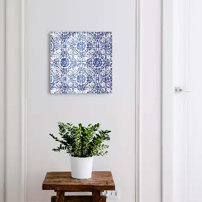 Blaue Mosaik-Geometrie-Motive