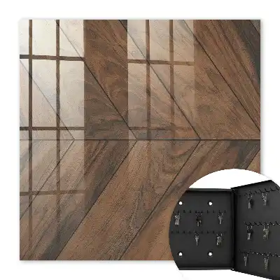 Elegantes Parkett mit Fischgrätmuster aus Holz