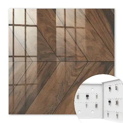 Elegantes Parkett mit Fischgrätmuster aus Holz