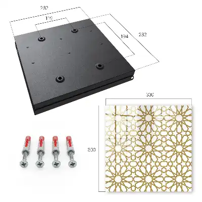 Geometrisches Muster in harmonischer Anordnung