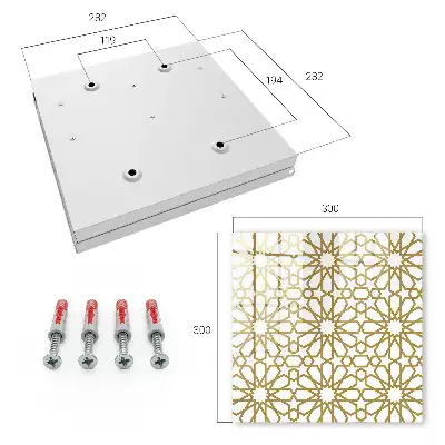 Geometrisches Muster in harmonischer Anordnung