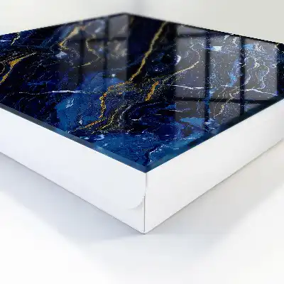 Marineblaues Muster mit gelben Streifen
