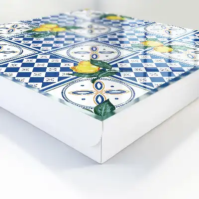 Zitronenförmige geometrische Fliesen