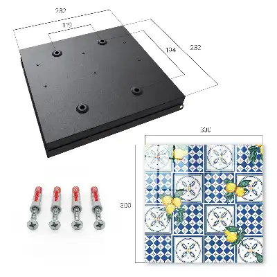 Zitronenförmige geometrische Fliesen