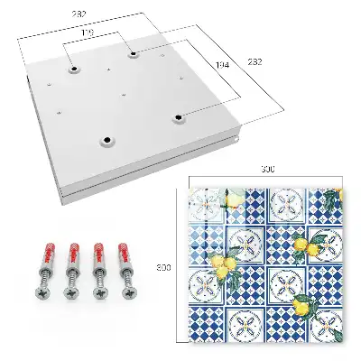 Zitronenförmige geometrische Fliesen