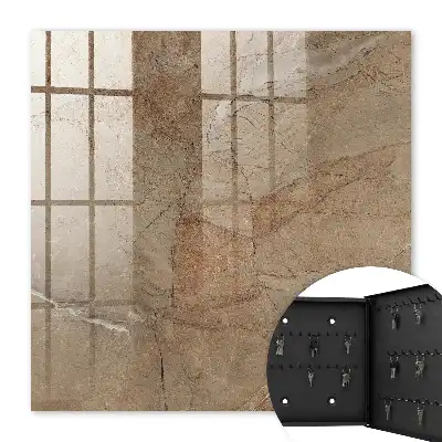 Wandbild mit Steintextur und eleganten Linien