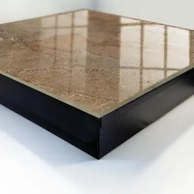 Wandbild mit Steintextur und eleganten Linien
