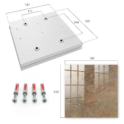Wandbild mit Steintextur und eleganten Linien