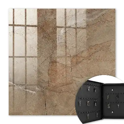 Wandbild mit Steintextur und eleganten Linien
