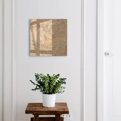 Wandbild mit Steintextur und eleganten Linien