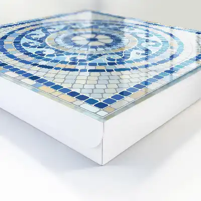 Geometrisches Mosaik in Beigetönen