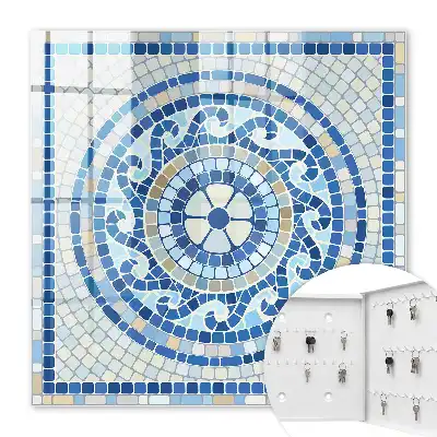 Geometrisches Mosaik in Beigetönen