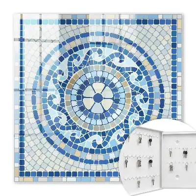 Geometrisches Mosaik in Beigetönen