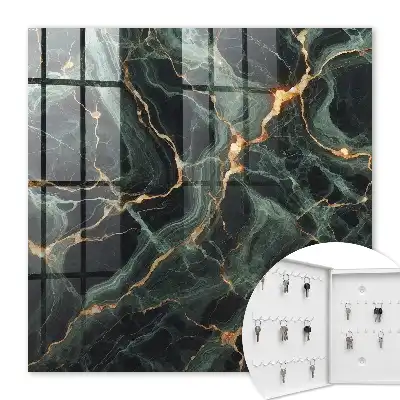 Wanddekoration mit Marmoroptik und dynamischen Linien