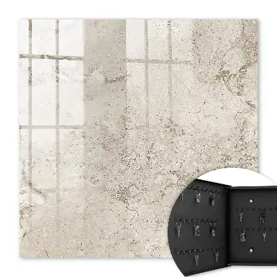 Beige Tapete mit natürlicher Struktur