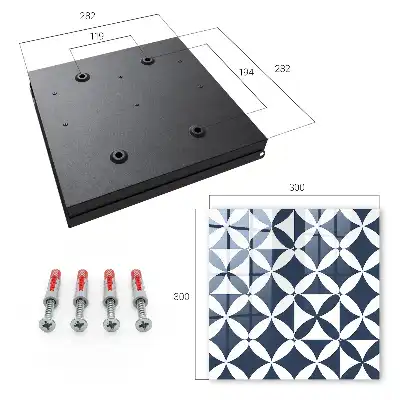 Geometrische Eleganz in einem kontrastierenden Arrangement