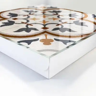 Geometrische Eleganz in Beige und Grau