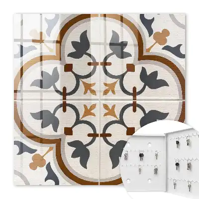 Geometrische Eleganz in Beige und Grau
