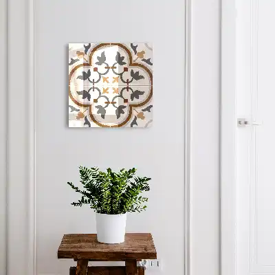 Geometrische Eleganz in Beige und Grau